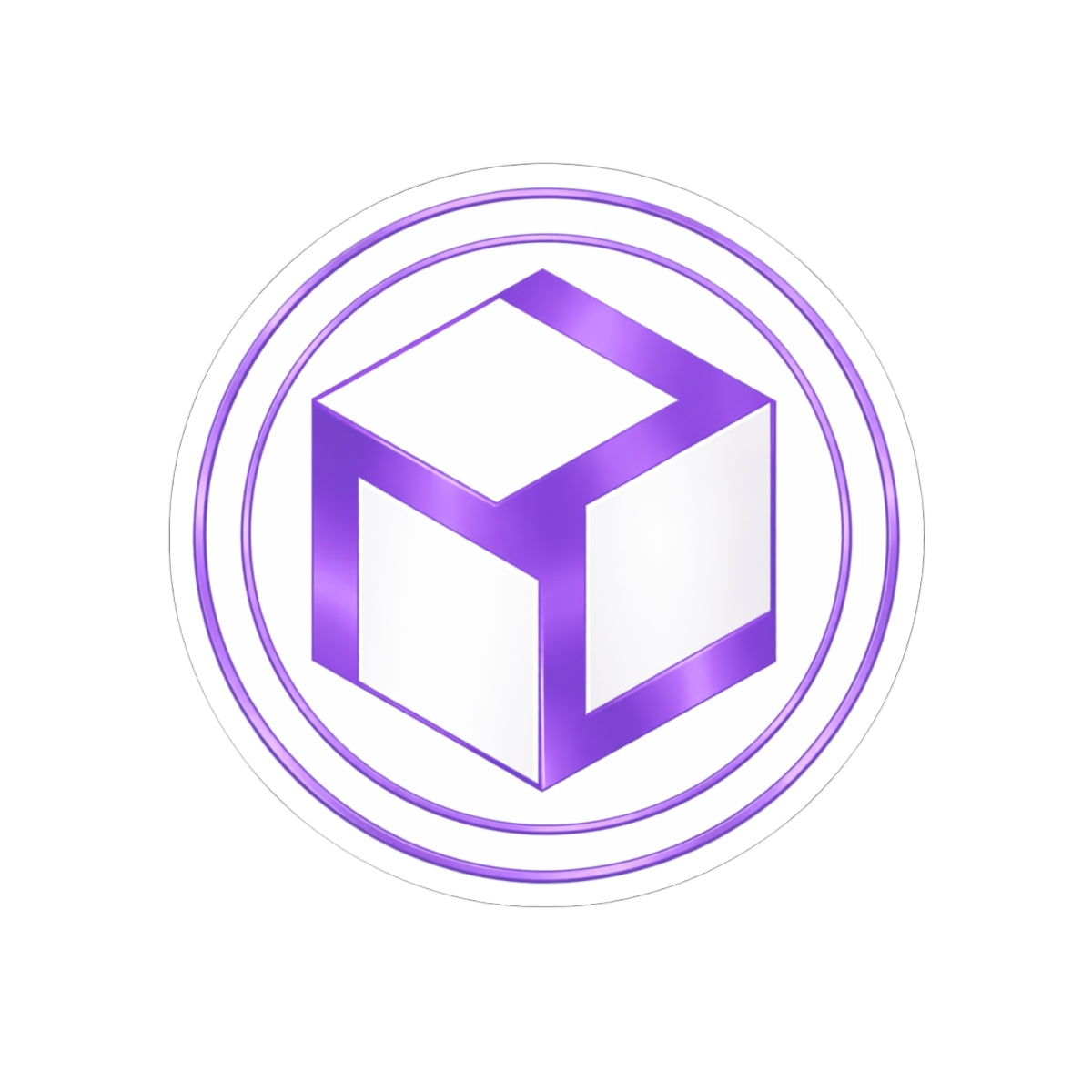 Lilac Antahkarana Kiss-Cut Sticker — Reiki Symbol
