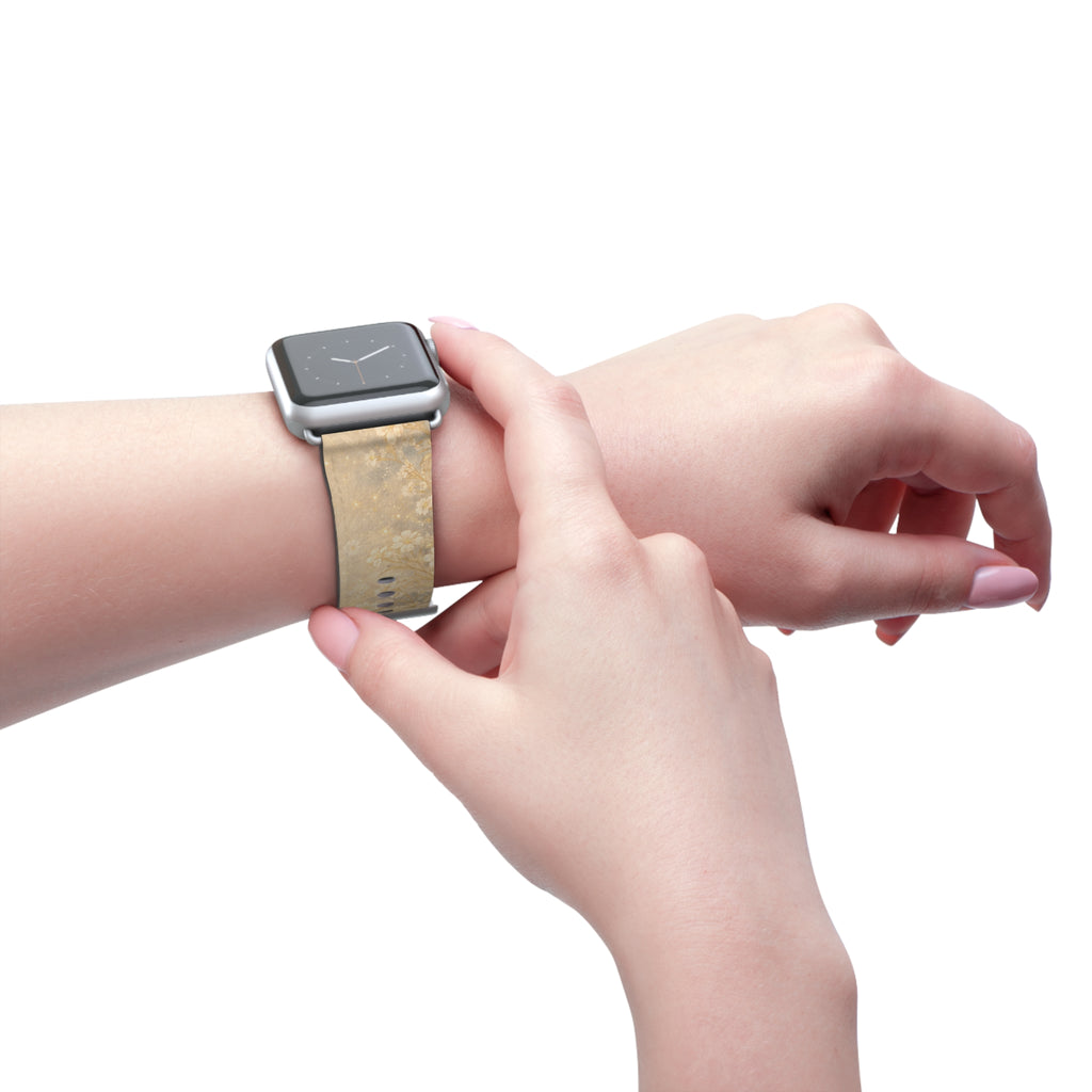 Angel Sitael iWatch Band — Neutral Vintage Bloom Strap for Apple Watch