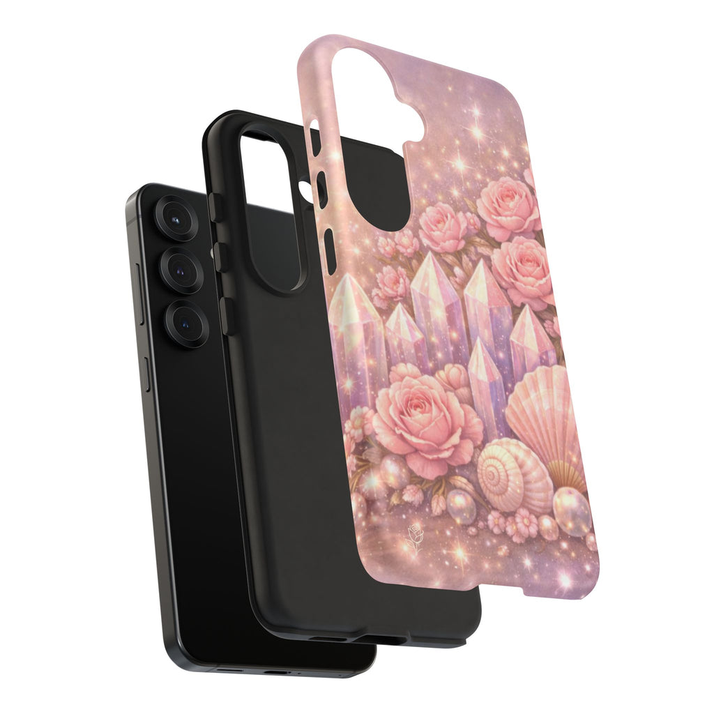 Samsung Galaxy Phone Case — Lemurian Rose Crystal Garden Tough Case