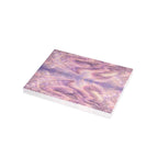 Lilac Fire Dragon Greeting Card — Pastel Floral Dragon Art Folded Note Cards (1/10/30/50-pack)