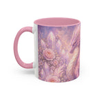 Lilac Fire Dragon Mug — 11oz/15oz Colorful Ceramic Coffee Cup
