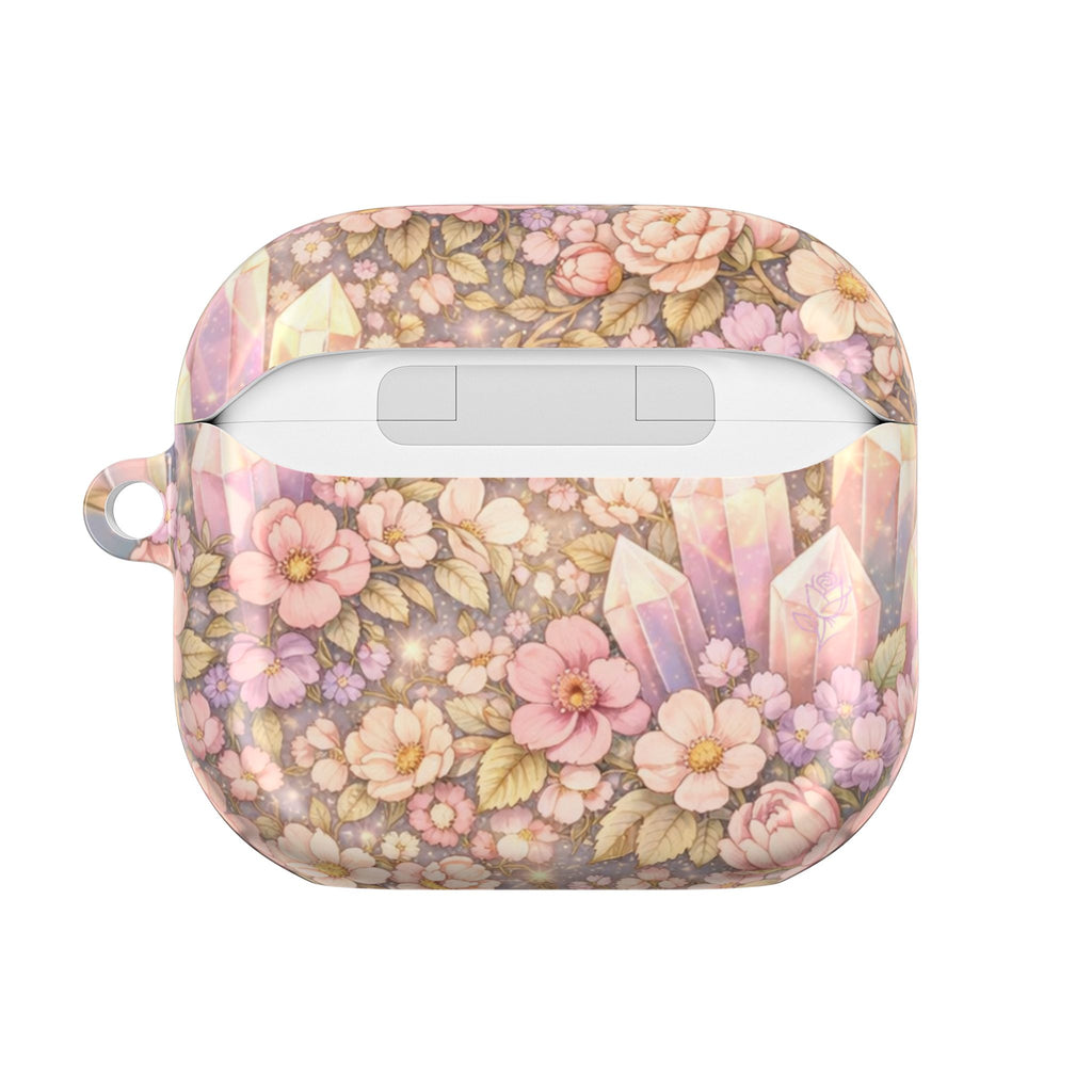 Floral Crystal AirPod Case — Angelic Crystal Garden AirPod Protector