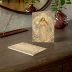 Birthday Angel Sitael Greeting Cards — Ethereal Angel Floral Blank Note Cards (Single or Pack of 10/30/50)