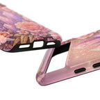 Google Pixel Lilac Quartz Garden Phone Case — Pink Floral Crystal Phone Cover