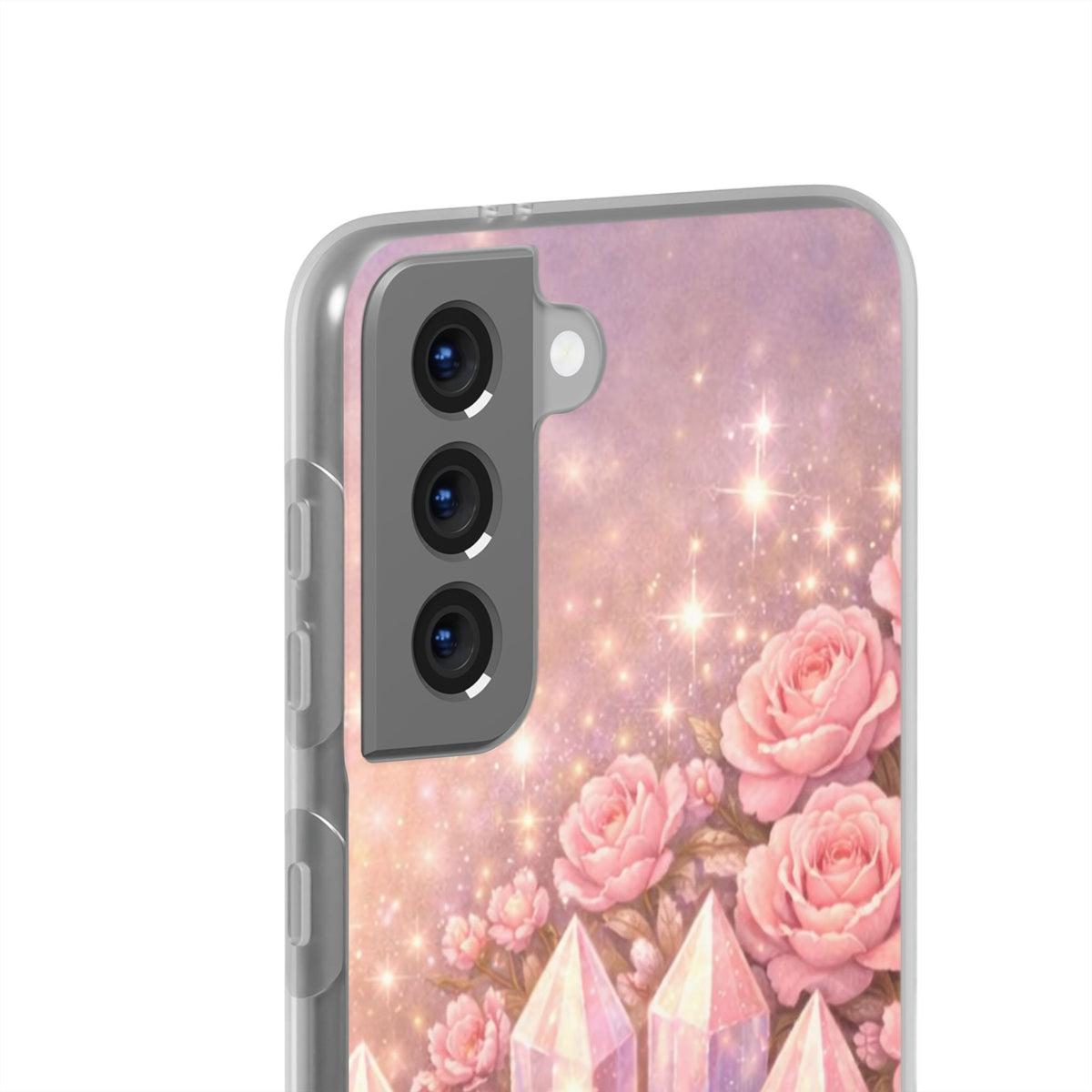 Samsung Galaxy Phone Case — Lemurian Rose Crystal Garden Flexi Case