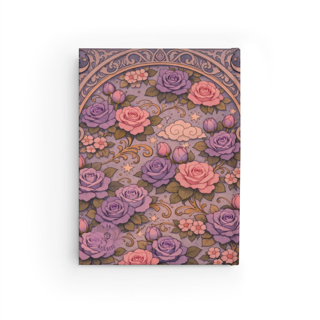 Master Portia Violet Flame Journal — Blank (Unlined) Pages — Mystic Rose Notebook for Spiritual Writing & Journaling