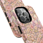 iPhone Case — Angelic Crystal Garden Phone Case — Pink Floral Quartz Protective Cover