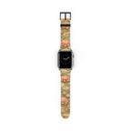 Bodhisattva Kuan Yin's Lotus Garden iWatch Band — Kwan Yin (Chenrezig) Vintage Lotus Pattern Strap for Apple Watch
