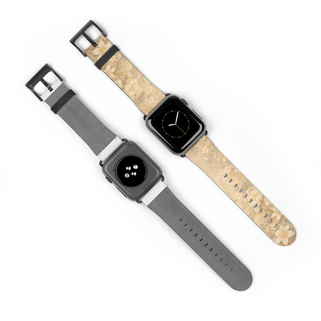 Angel Sitael iWatch Band — Neutral Vintage Bloom Strap for Apple Watch