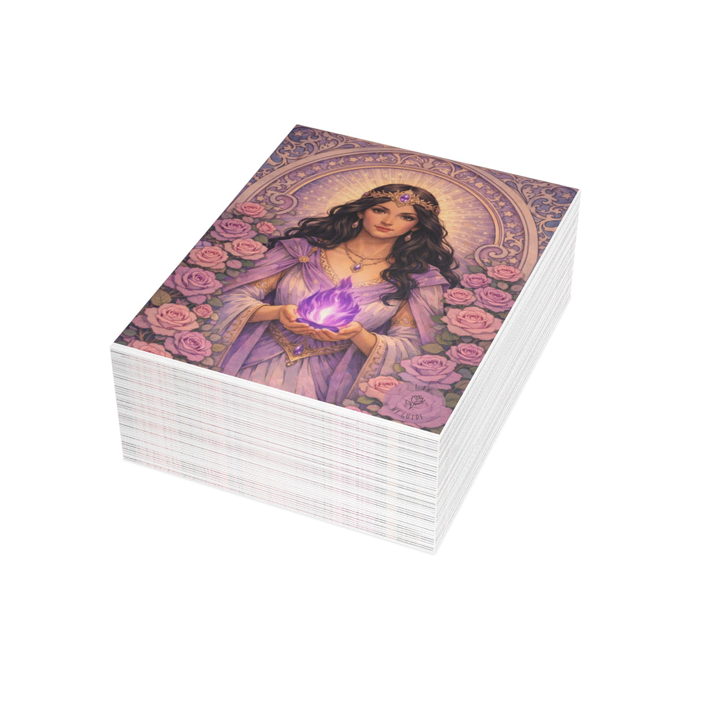 Master Portia Postcard Bundles (envelopes included) - Violet Flame Postcard