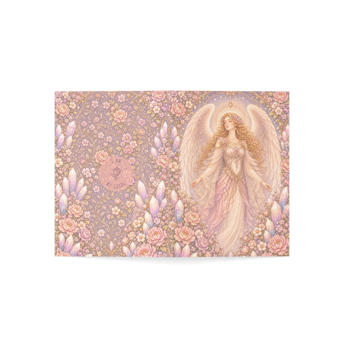 Archangel Glory (Archeia Shekinah) Greeting Card — Feminine Presence of Metatron Sympathy & Encouragement Note (1/10/30/50 pcs)