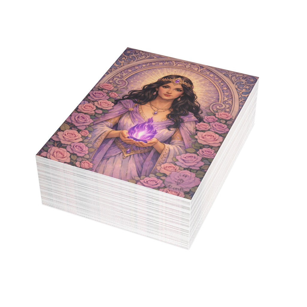 Master Portia Postcard Bundles (envelopes included) - Violet Flame Postcard
