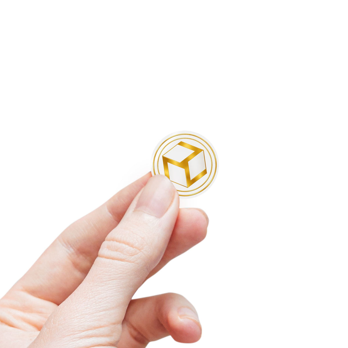 Gold Antahkarana - Round Logo Sticker Roll