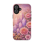 Lilac Quartz Garden Phone Case — Pink Floral Gemstone iPhone Cover