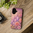Lilac Quartz Garden Phone Case — Pink Floral Gemstone iPhone Cover
