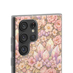 Samsung Galaxy Phone Case — Angelic Crystal Garden Clear Flexi Case