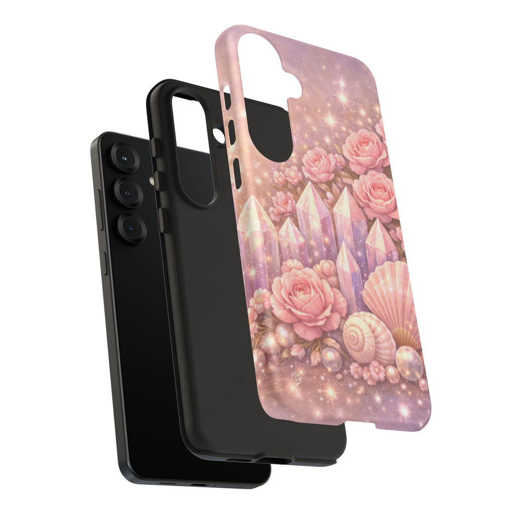 Samsung Galaxy Phone Case — Lemurian Rose Crystal Garden Tough Case