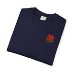 The Sisterhood of The Rose Graphic T-Shirt — Vintage Red Rose Back Print