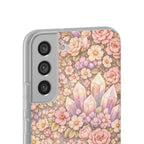 Samsung Galaxy Phone Case — Angelic Crystal Garden Clear Flexi Case