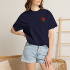 The Sisterhood of The Rose Graphic T-Shirt — Vintage Red Rose Back Print