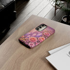 Samsung Galaxy Crystal Garden Phone Case — Pink Floral Crystal Phone Cover