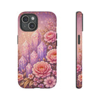 Lilac Quartz Garden Phone Case — Pink Floral Gemstone iPhone Cover