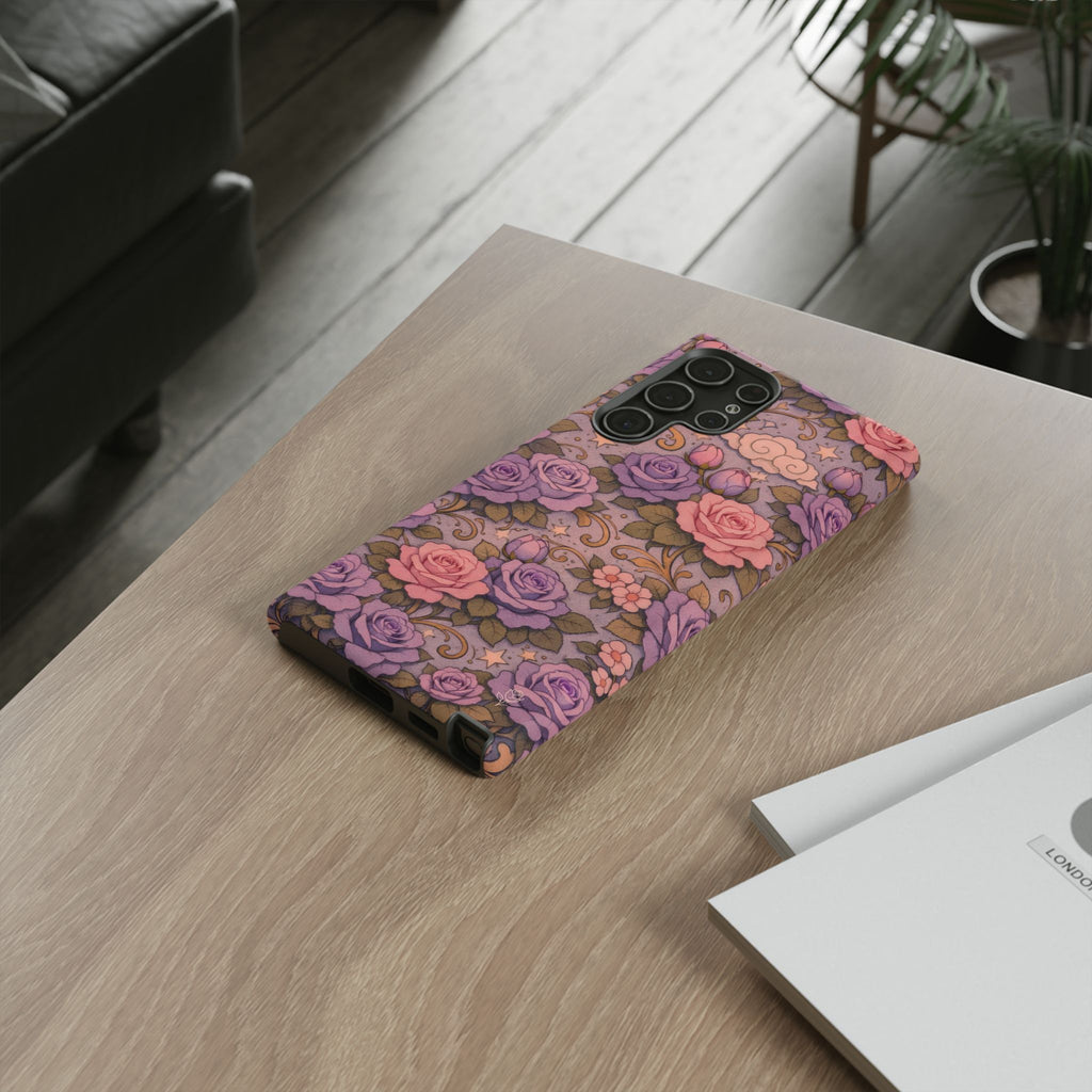 Samsung Galaxy Tough Phone Case — Master Portia's Rose Garden — The Sisterhood of the Rose Protective Samsung Cover