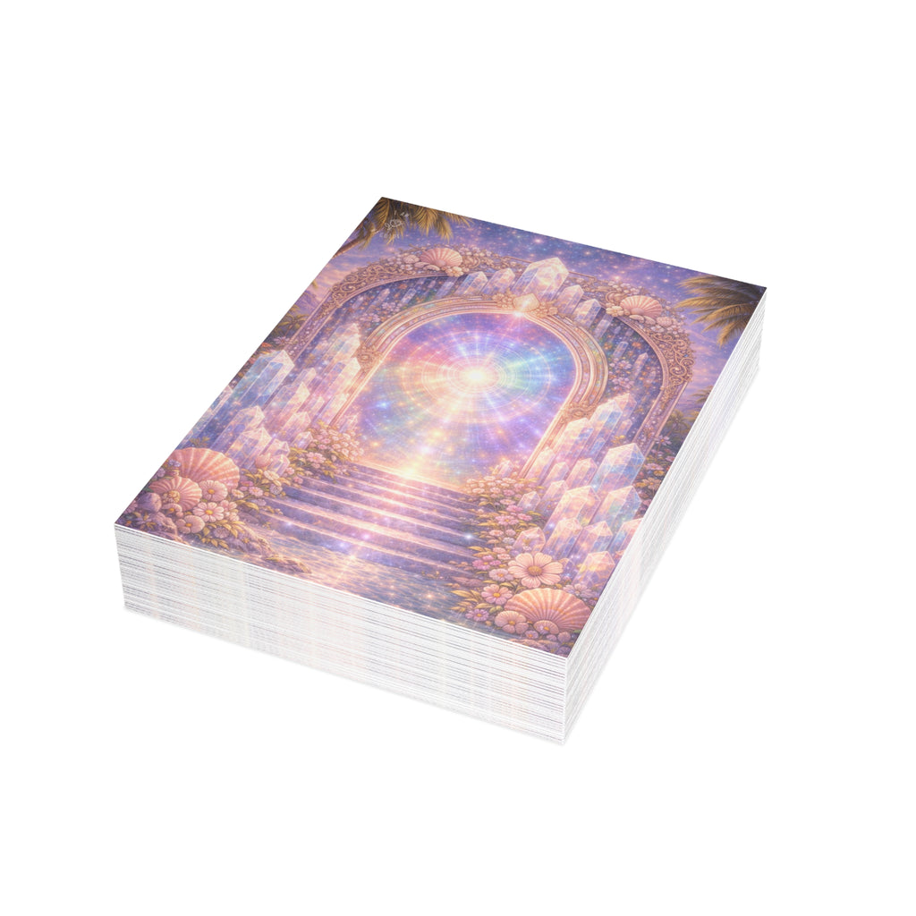 Lemurian Crystal Portal Postcard Bundles (envelopes included)