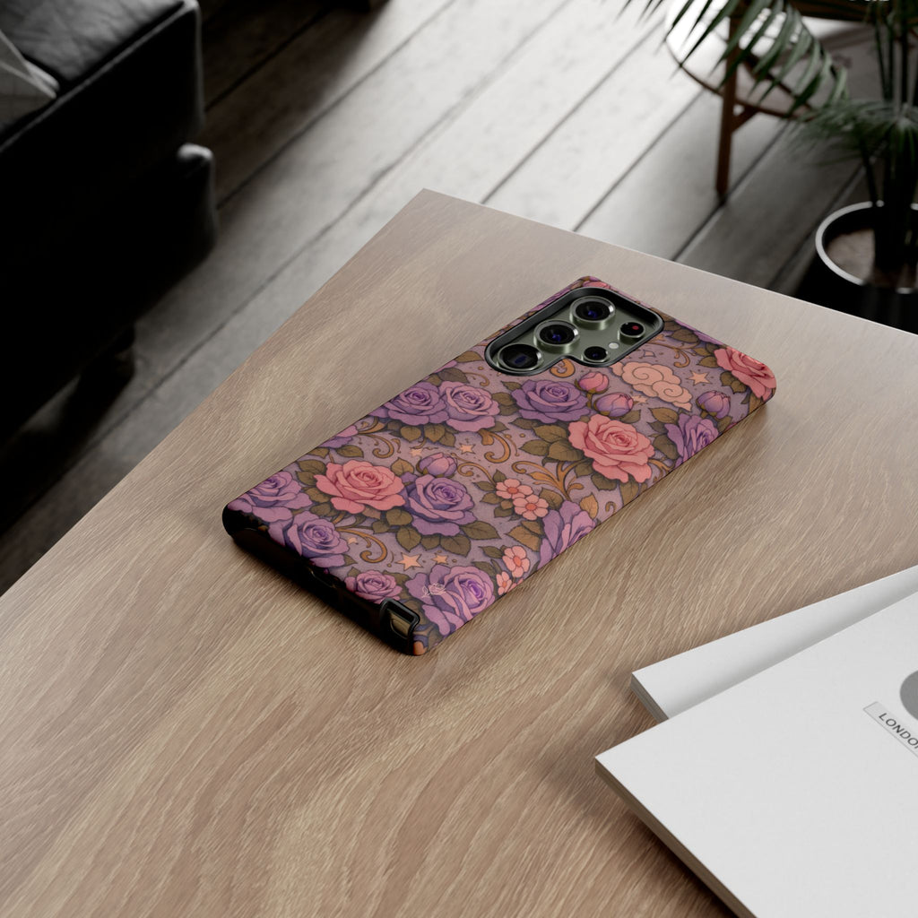 Samsung Galaxy Tough Phone Case — Master Portia's Rose Garden — The Sisterhood of the Rose Protective Samsung Cover