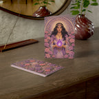 Master Portia Greeting Card — Violet Flame Greeting Card (Blank Inside)