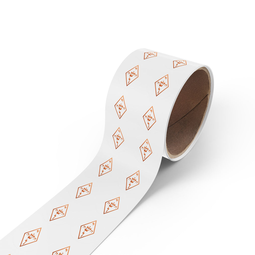 Copper The Yoshua Radionic Symbol - Round Sticker Roll