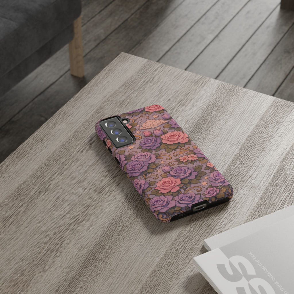 Samsung Galaxy Tough Phone Case — Master Portia's Rose Garden — The Sisterhood of the Rose Protective Samsung Cover