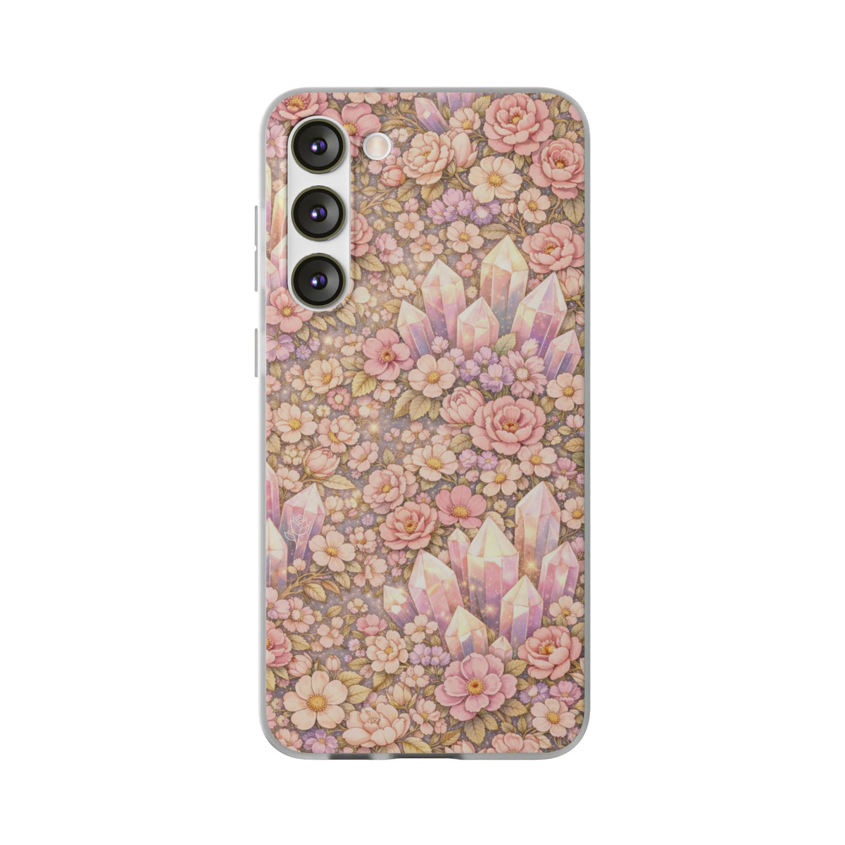 Samsung Galaxy Phone Case — Angelic Crystal Garden Clear Flexi Case