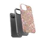 iPhone Case — Angelic Crystal Garden Phone Case — Pink Floral Quartz Protective Cover