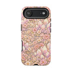 iPhone Case — Angelic Crystal Garden Phone Case — Pink Floral Quartz Protective Cover
