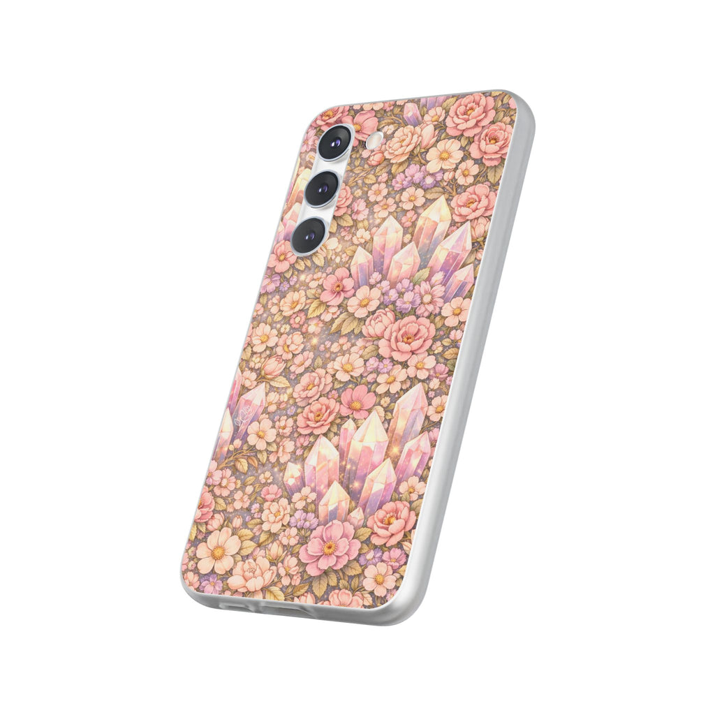 Samsung Galaxy Phone Case — Angelic Crystal Garden Clear Flexi Case