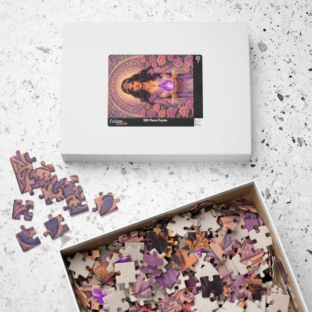 Master Portia Mystic Rose Violet Flame Puzzle — 110–520 Piece Spiritual Jigsaw