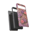 Google Pixel Tough Phone Case — The Sisterhood of the Rose — Master Portia's Rose Garden Vintage Drop-Proof Phone Cover
