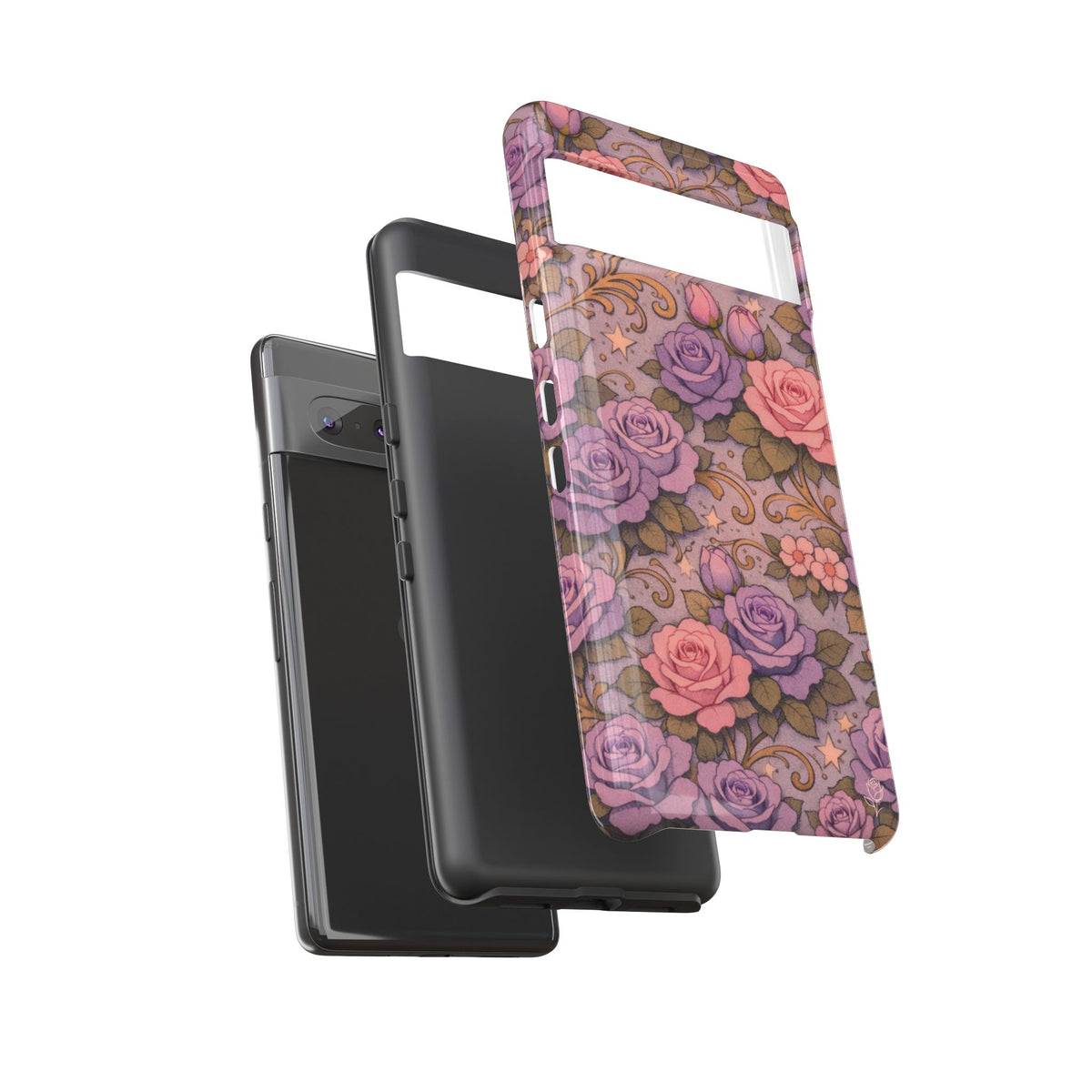 Google Pixel Tough Phone Case — The Sisterhood of the Rose — Master Portia's Rose Garden Vintage Drop-Proof Phone Cover