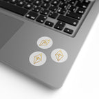 Golden Yoshua Radionic Symbol - Round Sticker Roll