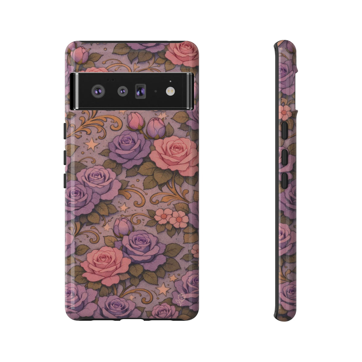 Google Pixel Tough Phone Case — The Sisterhood of the Rose — Master Portia's Rose Garden Vintage Drop-Proof Phone Cover