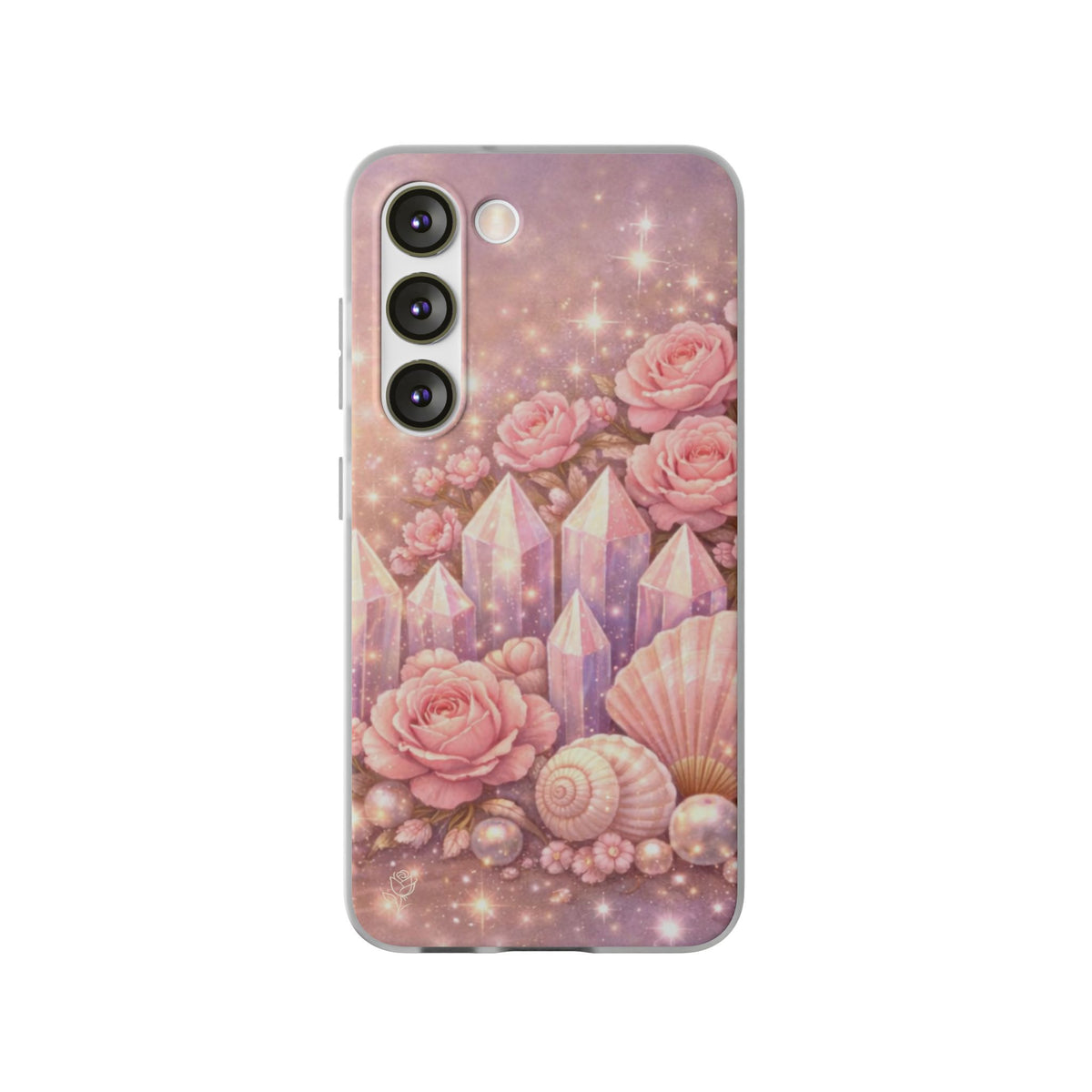 Samsung Galaxy Phone Case — Lemurian Rose Crystal Garden Flexi Case