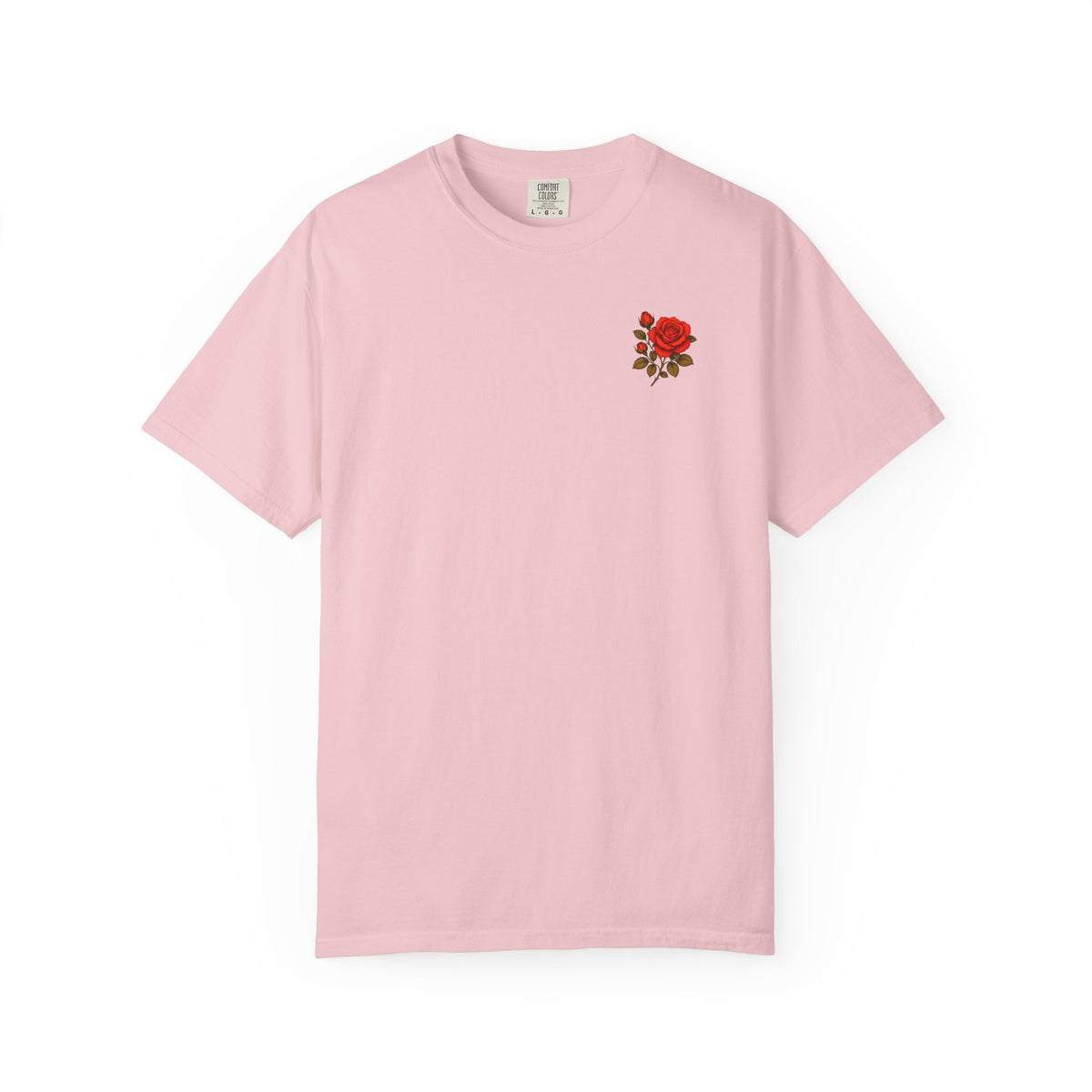 The Sisterhood of The Rose Graphic T-Shirt — Vintage Red Rose Back Print