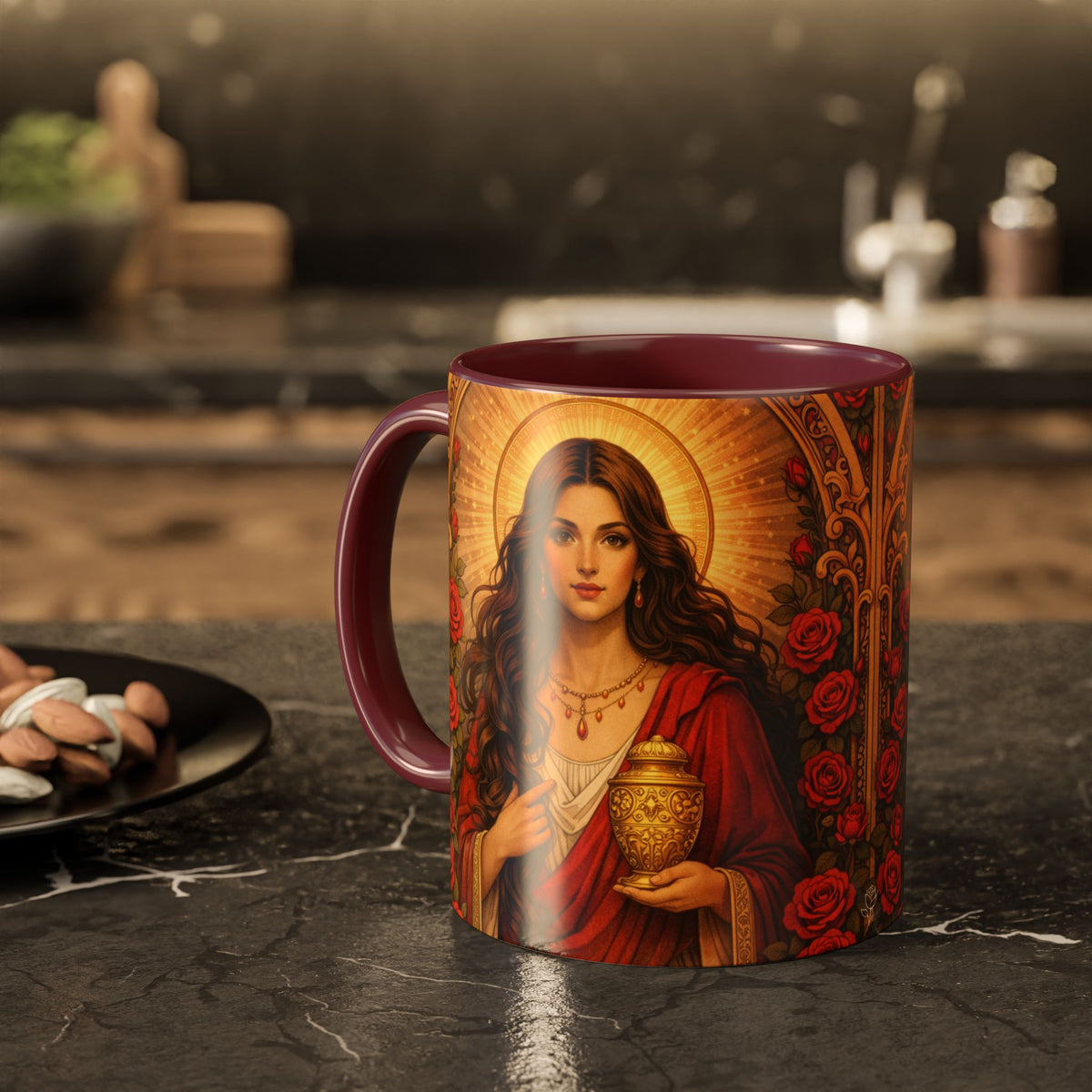 Mary Magdalene Ceramic Mug (11oz/15oz) — Sisterhood of the Rose Coffee Cup