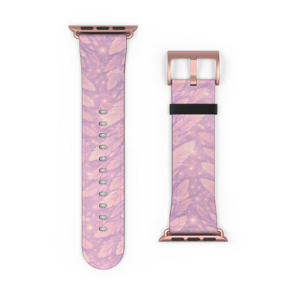 Angel Vehuiah iWatch Band — Pastel Feathers Pattern Apple Watch Strap