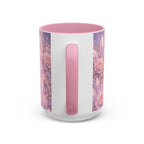 Lilac Fire Dragon Mug — 11oz/15oz Colorful Ceramic Coffee Cup