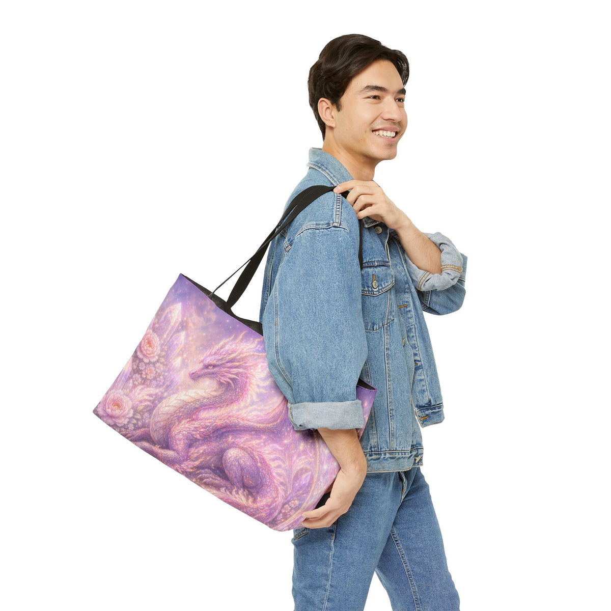 Lilac Fire Dragon Weekender Tote Bag — Print Travel Tote