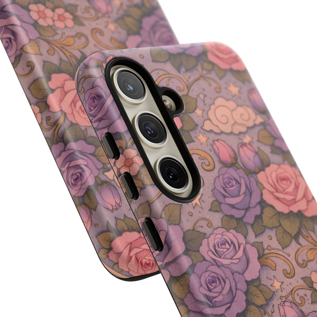 Samsung Galaxy Tough Phone Case — Master Portia's Rose Garden — The Sisterhood of the Rose Protective Samsung Cover