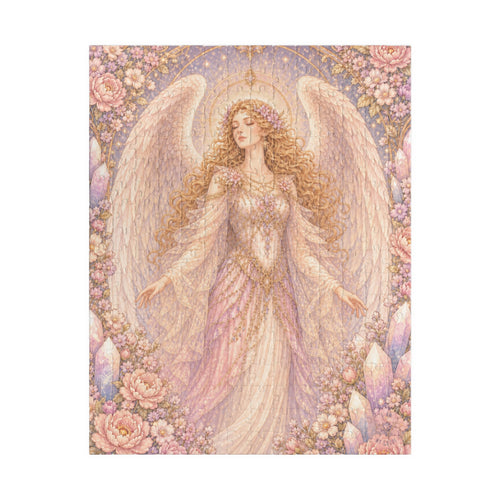 Archangel Glory (Archeia Shekinah) Puzzle — Pastel Floral Archangel Jigsaw (110/252/520 pcs)