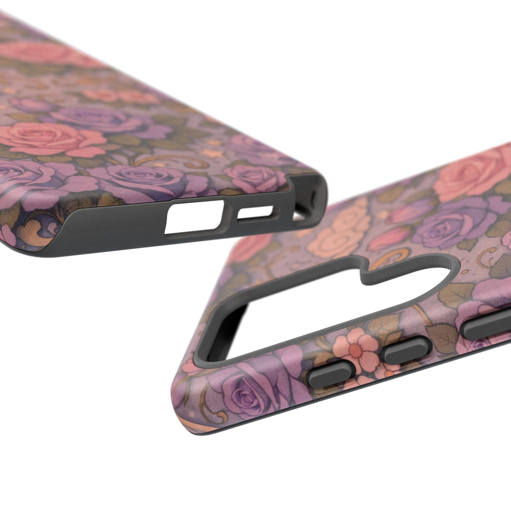 Samsung Galaxy Tough Phone Case — Master Portia's Rose Garden — The Sisterhood of the Rose Protective Samsung Cover